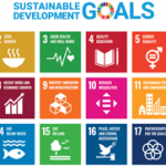 Affiche des objectifs de développement durable en anglais